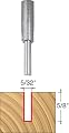 Freud 04-101 5/32-Inch Diameter by 5/8-Inch Double Flute Straight Router Bit with 1/4-Inch Shank