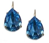 Creations Georgianni 14 Gold Plated Dangle Earrings with Aqua Swarovski Teardrop Crystals 319FGHXXl4L. SL160 Creations Georgianni 14 Gold Plated Dangle Earrings with Aqua Swarovski Teardrop Crystals