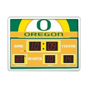 Oregon Ducks Scoreboard Clock Thermometer NFL Football Fan Shop Sports Team Merchandise