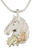 Mt. Rushmore Black Hills Gold® Sterling Silver Horse Head Pendant Necklace