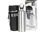Boca Classics Golfer's Water Bottle & Caddy STEEL