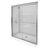 KOHLER K-702206-L-MX Fluence Frameless Bypass Shower Door, Matte Nickel