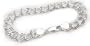 Sterling Silver 8mm 6.75" Heavy Double CHARM BRACELET