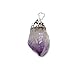 Amethyst Crystal Pendant on Silver Mount with title=