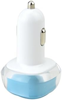 Pikos Double USB 5V 2.1A Car Charger for Cell Phone and Digital Devices (Blue)