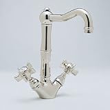 Rohl Country Kitchen Single Hole Bar Faucet with Five Spoke Handles