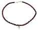 Surf Style Coco Wood Bead & Hematite Necklace With Sharks Tooth - D