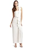 BCBGMAXAZRIA Women's Barbara One Shoulder Long Dress