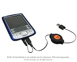 Palm Zire 72 / Zire 72s Retractable Sync and Charge Cable (black)