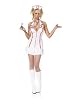 3Pc. Halter Nurse Zipper Front Dress W/ Head Peice