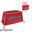 phil&teds Traveller, Travel Cot w/ UV Sun Shade, Red phil&teds Traveller, Travel Cot w/ UV Sun Shade, Red