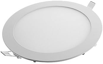 15W 75*SMD2835 Epistar 1100Lm CRI>80 6000-6500K Cool White LED Panel Light Round Shape-White(AC85-265V)