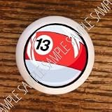 SPORTS RECREATION BILLIARDS POOL #13 BALL DRAWER PULLS KNOBS