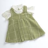 Toddler Girl - Green Check Jumper and Blouse