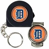 MLB Detroit Tigers 6' Tape Measure, Key Chain & Money Clip Set