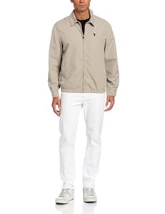 U.S. Polo Assn. Men's Micro Golf Jacket, Thompson Khaki, X-Large