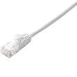 ELECOM LANケーブル (Wii・PS3・Xbox 360)CAT6準拠 極細 10m ホワイト LD-GM/WH10