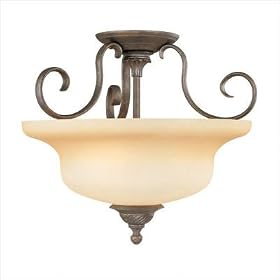 Regency Semi Flush Mount in Colonial Bronze
