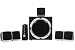 Enceintes 5.1 - Systeme 5.1 noir - 80 watts rms