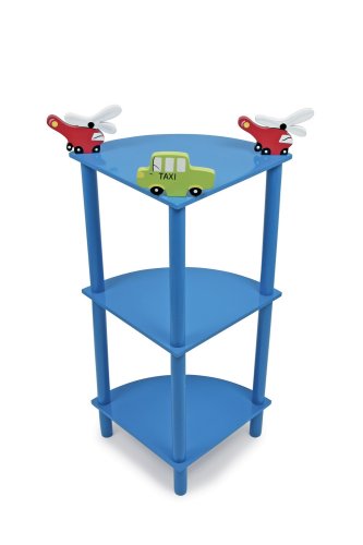 Childrens Toyshop  Toys : Corner Shelf, blue