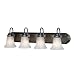 Golden Lighting 5221-4 ORB 30-Inch W by 9-Inch H by 8-Inch E Brookfield Four Light Vanity, Oil Rubbed Bronze Finish Golden Lighting 5221-4 ORB 30-Inch W by 9-Inch H by 8-Inch E Brookfield Four Light Vanity, Oil Rubbed Bronze Finish