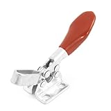 uxcell トグルクランプ 201 レッド シルバートーン 金属 プラスチック 27Kg 水平タイプ