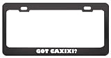 Got Caxixi? Music Musical Instrument Black Metal License Plate Frame Holder Border Tag