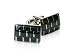 Unique Gray Enamel Square Silver Cufflinks with Presentation Box