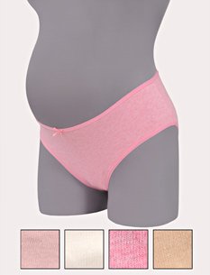 Motherhood Maternity: 4 Pack Printed Fabric Maternity Hi-cut Panties