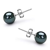 Black 6-7mm AA Japanese Akoya Pearl Earring Set