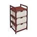 Badger Basket Company Three Drawer Hamper/Storage Unit in Cherry