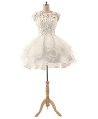 Applique Lace Short Tulle Bridesmaid Dress/Prom Dress 