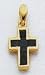 14kt Gold Emerald Cross Pendant - XR689