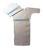 White Thank Heaven Boys Bunting Gown