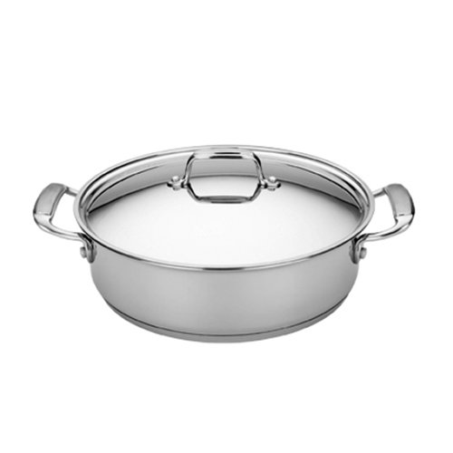 MIU France Stainless Steel Covered Casserole, 5-Quart