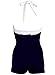 Stripe Navy Blue Retro Pin up Rockabilly Sailor Nautical Women's Bathing Suit Swimsuit Swimwear