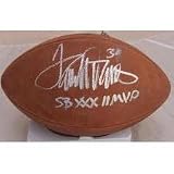 TERRELL DAVIS,DENVER BRONCOS,GEORGIA BULLDOGS,SUPER BOWLS CHAMPS,SIGNED,AUTOGRAPHED,NFL FOOTBALL WITH PROOF + COA