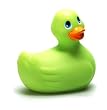 Big Teaze Toys Travel Size Green Rubber Ducky Bath & Shower Massager