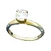 14K Yellow Gold .75CT Round Brilliant Diamond Solitaire Ring