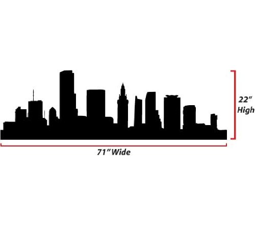 cleveland skyline outline