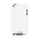 (White) Hard Rubber Skin Case Cover for Apple iPod Touch 4 4G 8GB 32GB 64GB 4nd Generation + 4th Gen Touch Screen Protector + Minisuit keychain
