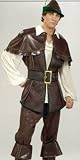 Mens Costume Medieval Faire Fair Renaissance Hero High Quality Deluxe Robin Hood Party Outfit - cod. B001859AD4