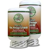 Ribbon Nutrition High Potency Flax, Borage and Fish Oil 1200 mg softgels - 240 Softgels