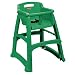 Rubbermaid FG780608 Dark Green Sturdy Chair Youth Seat without Wheels, 23.5" Length, 23.5" Width, 29.75" Height