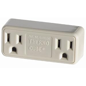 Farm Innovators Thermo Cube Thermostatically Controlled Outlets Model TC-21 - On at 78°F, Off approx. 70°F