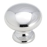 Amerock Solid Brass 1 1/4' Hollow Cabinet Knob Polished Chrome