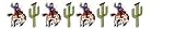 Ride  em Cowboy Wallies 25 Pieces Olive Kids