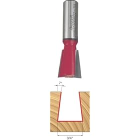 Freud 22-114 3/4-Inch Diameter 7-Degree Dovetail Router Bit with 1/2-Inch Shank