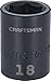 CRAFTSMAN Shallow Impact Socket, Metric, 1/2-Inch Drive, 18mm (CMMT15866)