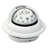 Ritchie Trek Flush-Mount Compass With White Dial